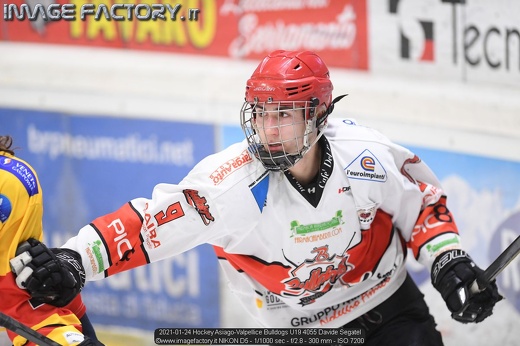 2021-01-24 Hockey Asiago-Valpellice Bulldogs U19 4055 Davide Segatel